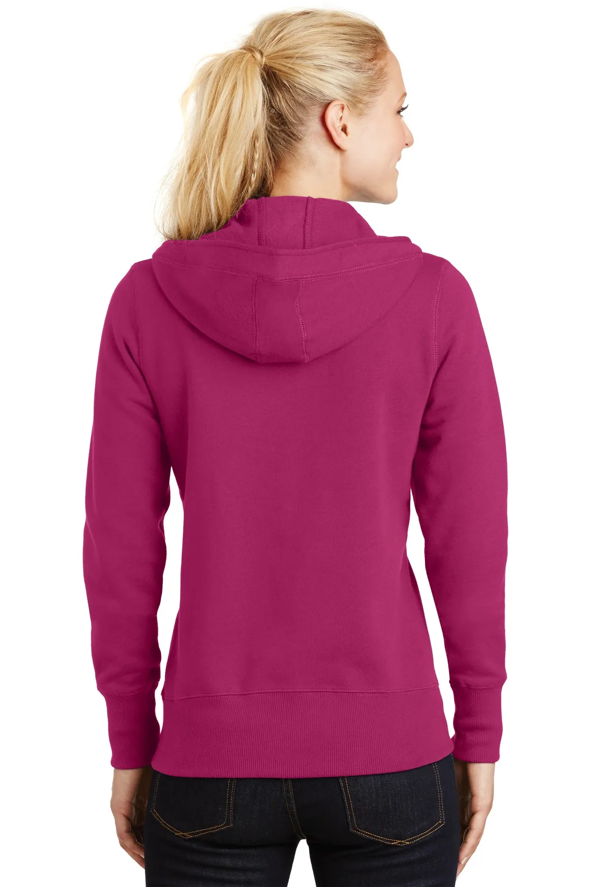 Sport Tek Ladies Full Zip Hooded Fleece Jacket L265 SKU: L265