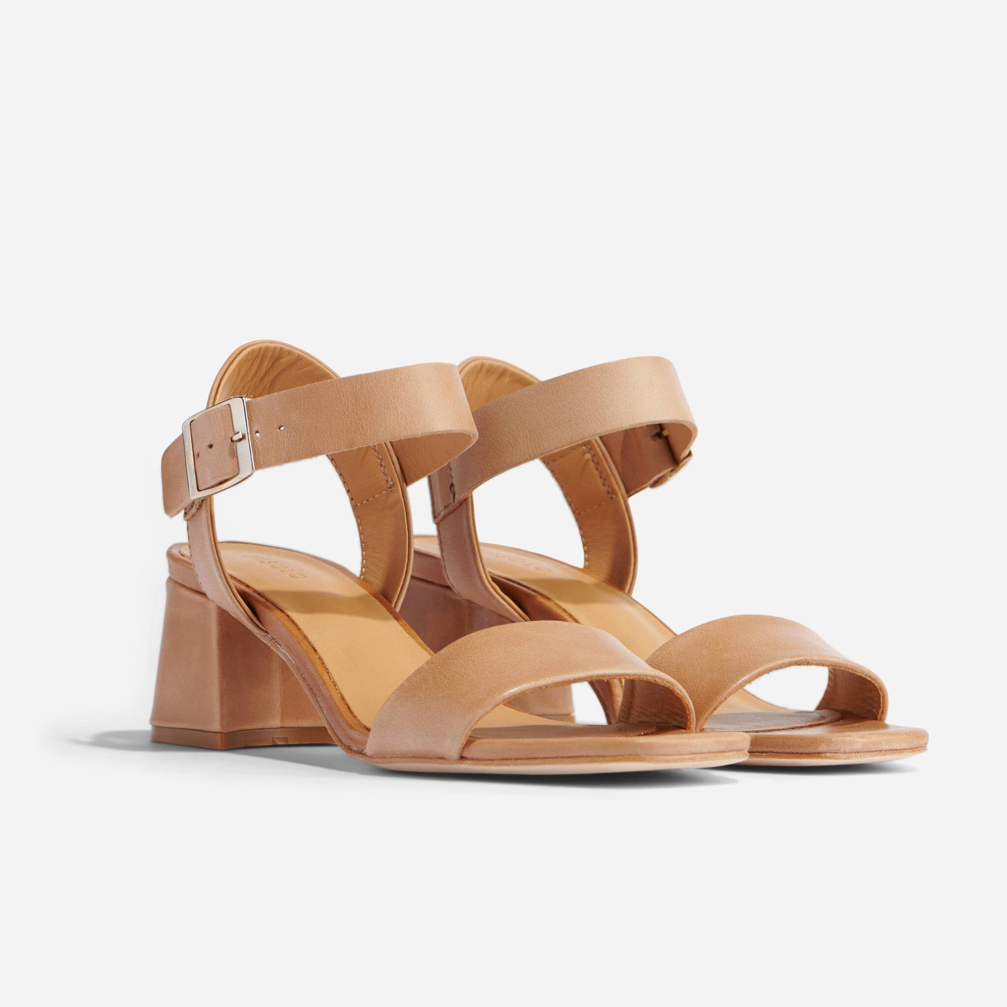 Stella Go-To Block Heel Sandal Almond