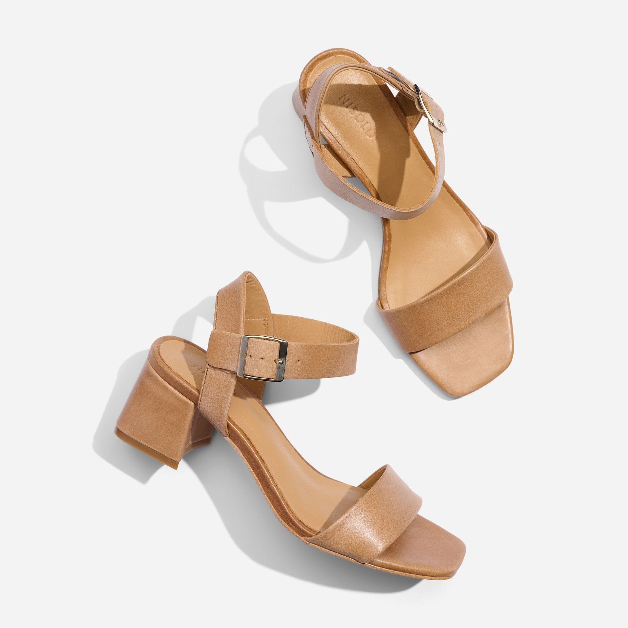 Stella Go-To Block Heel Sandal Almond