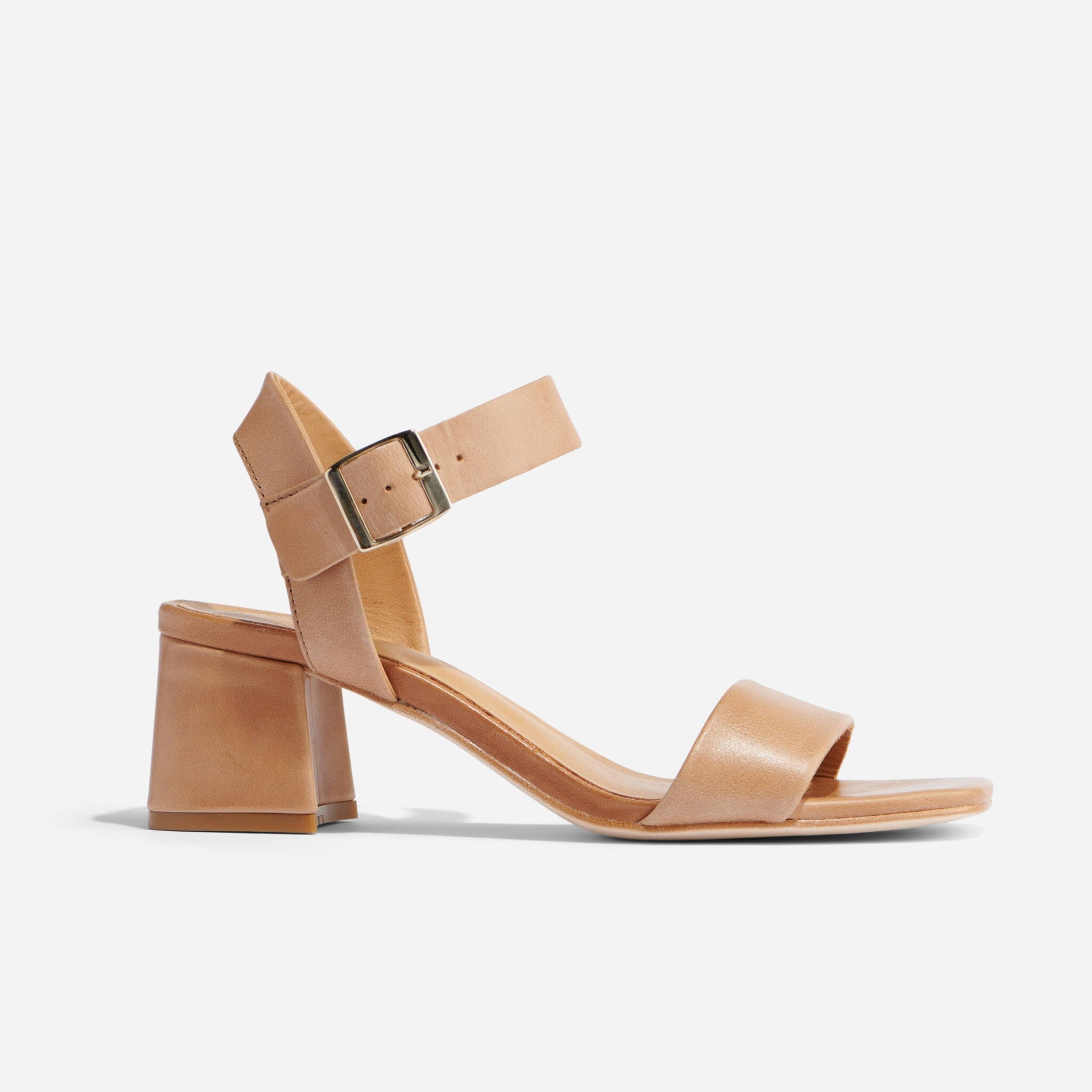 Stella Go-To Block Heel Sandal Almond