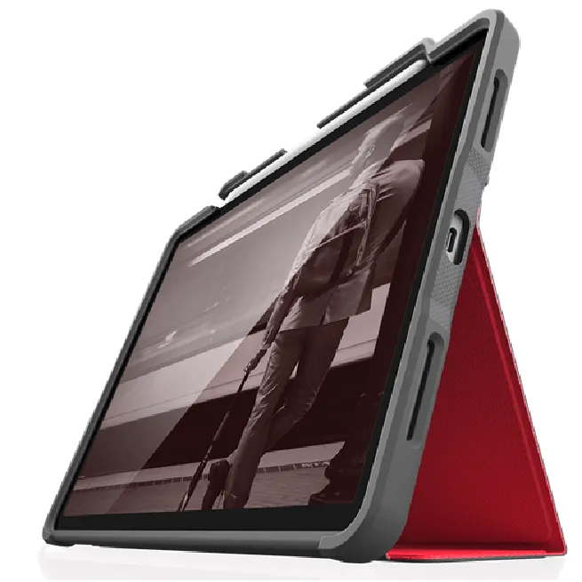 STM Dux Plus Case iPad Air 10.9 5th/4th Gen Cover Red