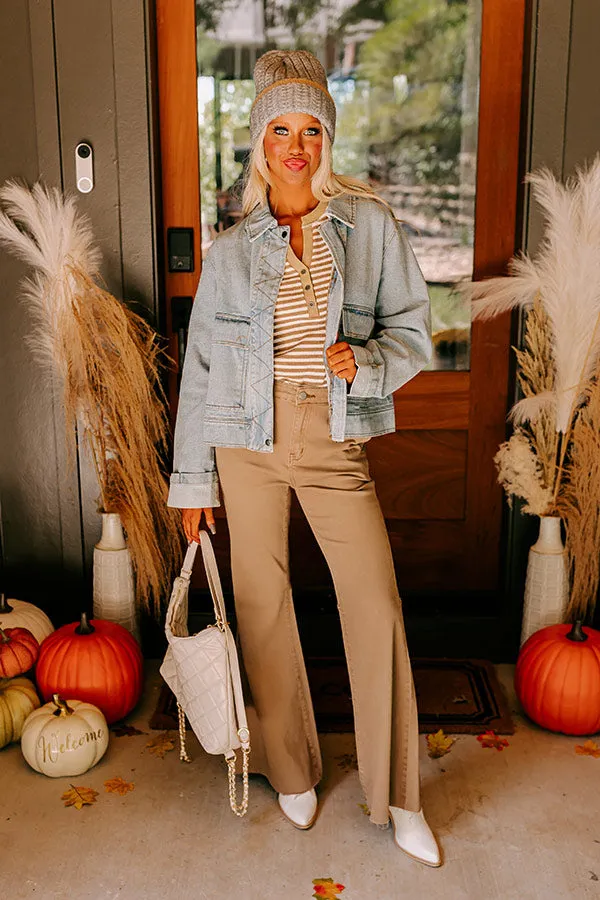 Street Style Denim Jacket in Light Wash