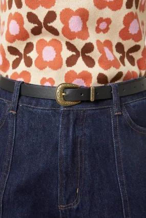 Swirls Buckle Belt