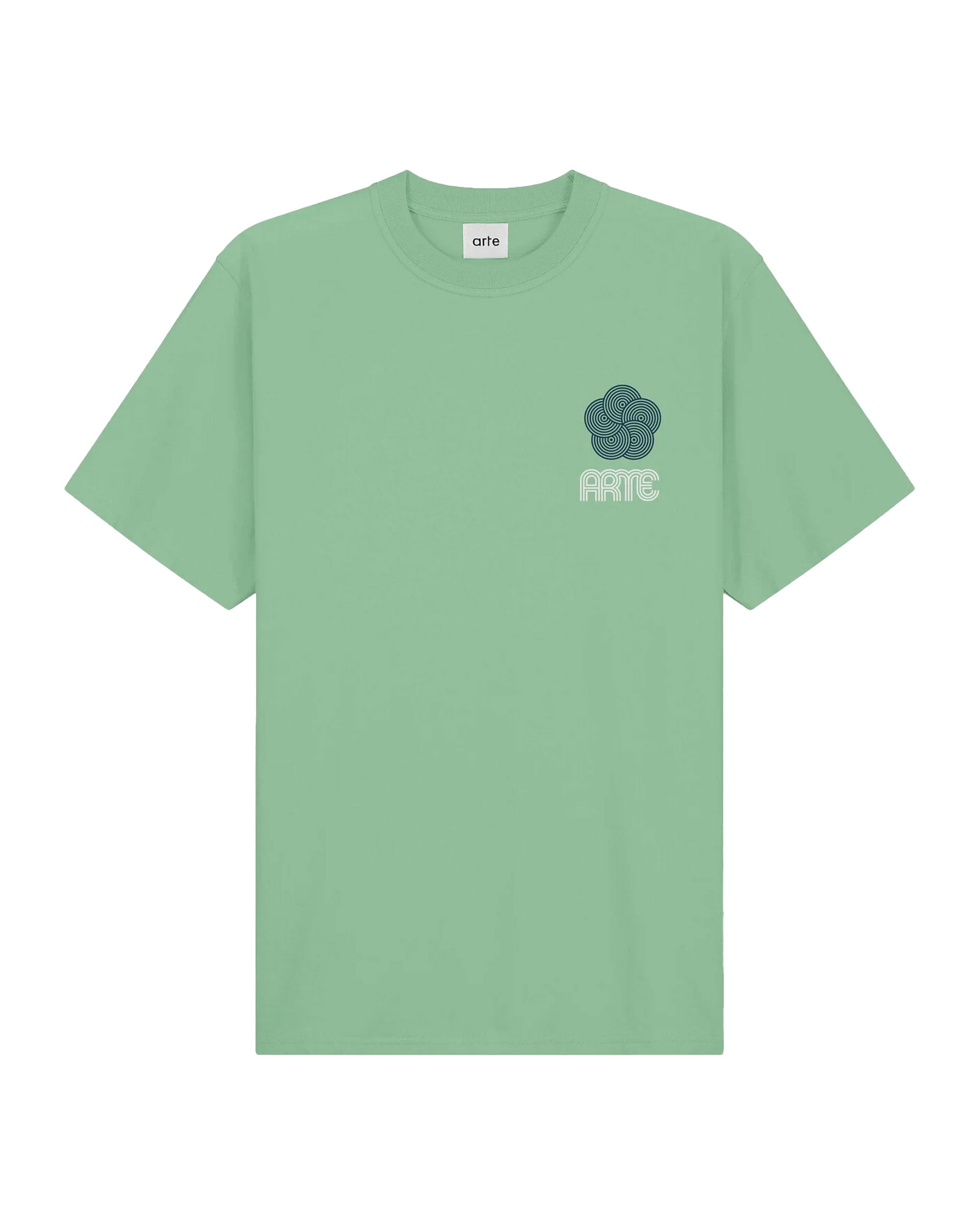 T-Shirt Arte Antwerp Teo Circle Flower Green