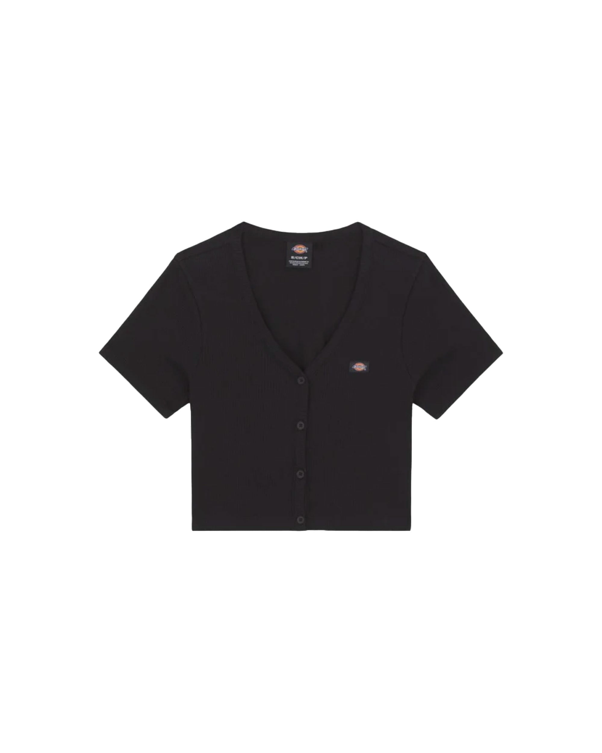 T-Shirt Donna Dickies Emporia Cardigan Nero