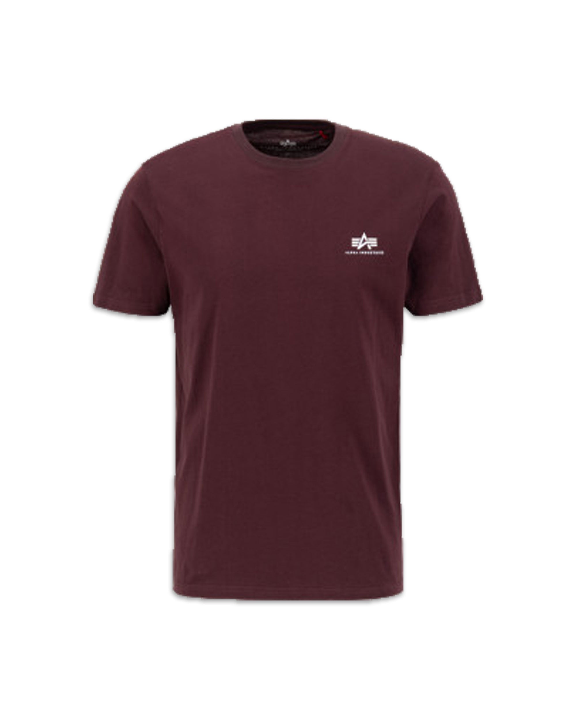 T-Shirt Uomo Alpha Industries Small Logo Bordeaux