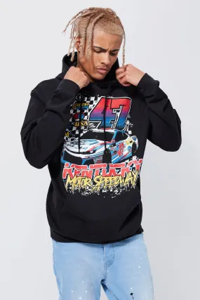 Tall Moto Car Graphic Hoodie