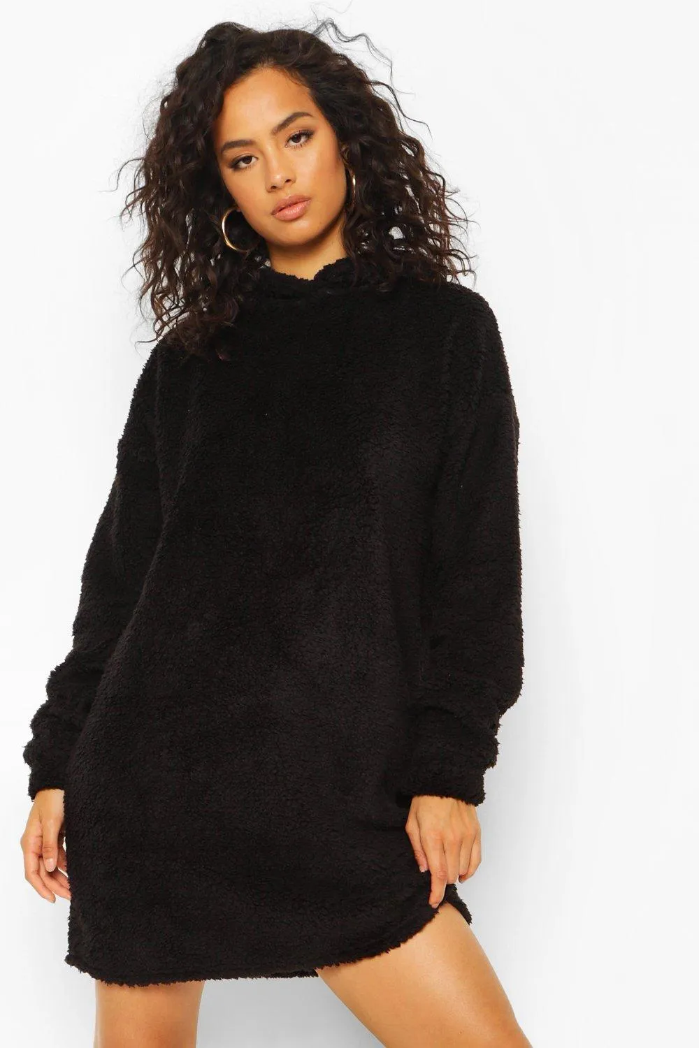 Teddy Fleece Oversized Hoodie