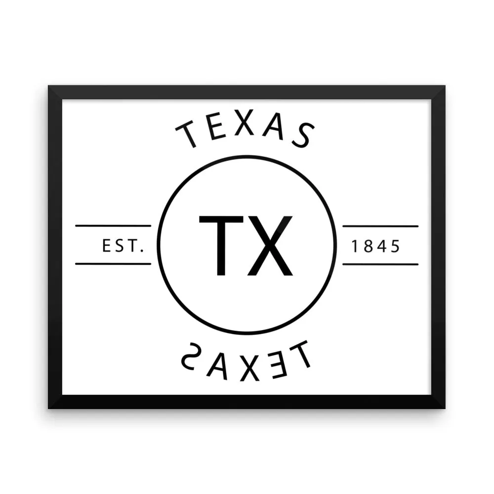 Texas - Framed Print - Reflections