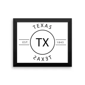 Texas - Framed Print - Reflections