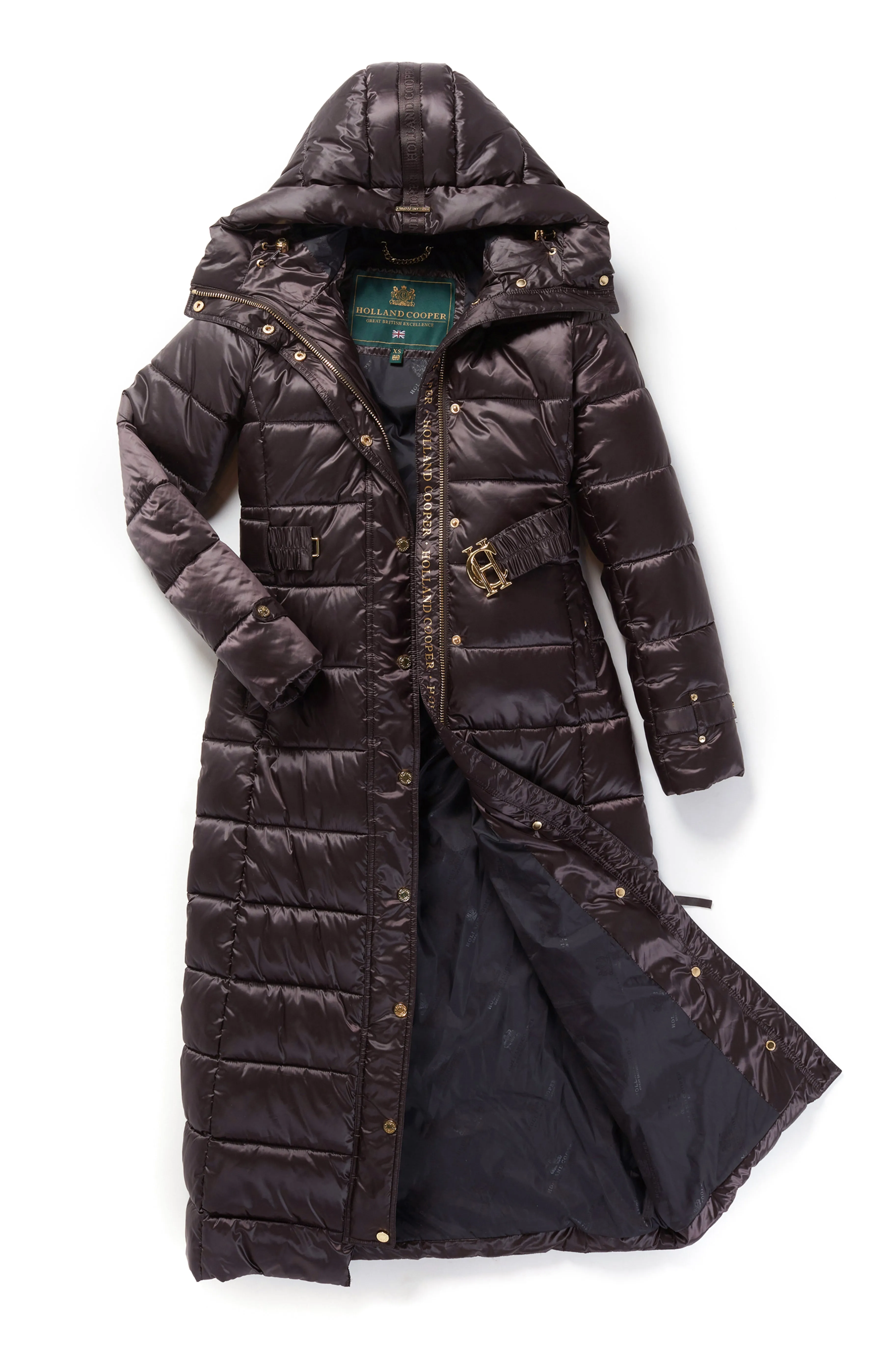 The Arosa Longline Coat (Chocolate)