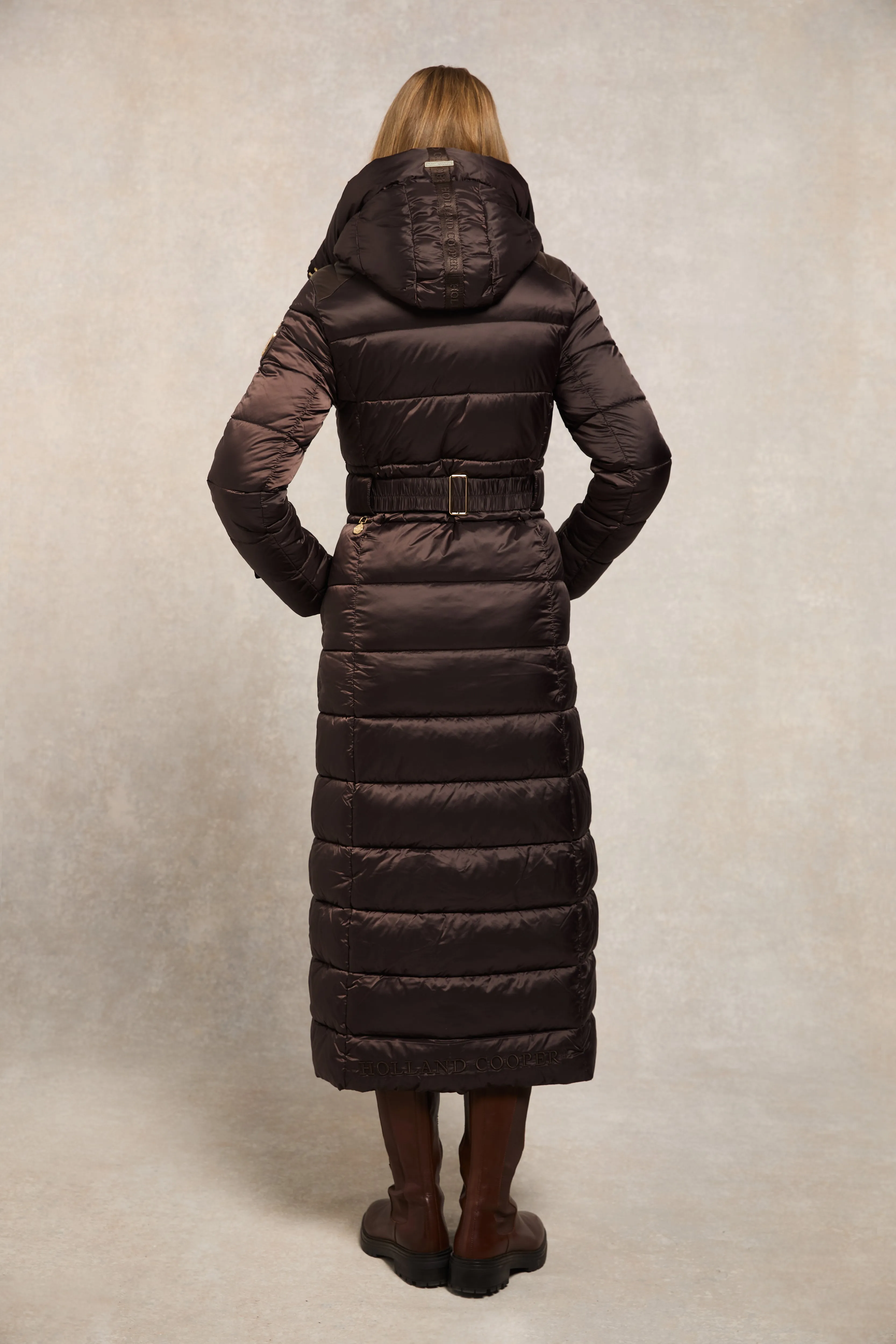 The Arosa Longline Coat (Chocolate)