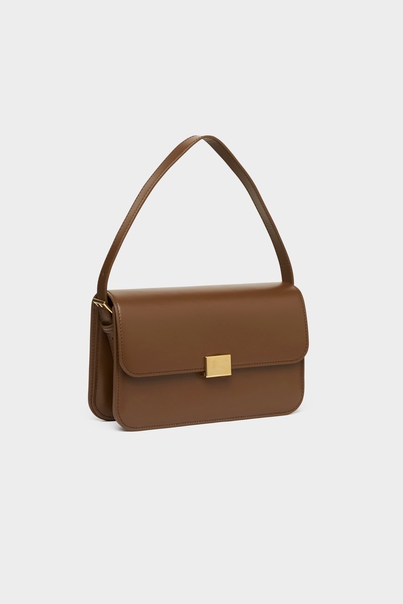 THE CLASSIC SHOULDER BAG - CHOCOLATE SMOOTH