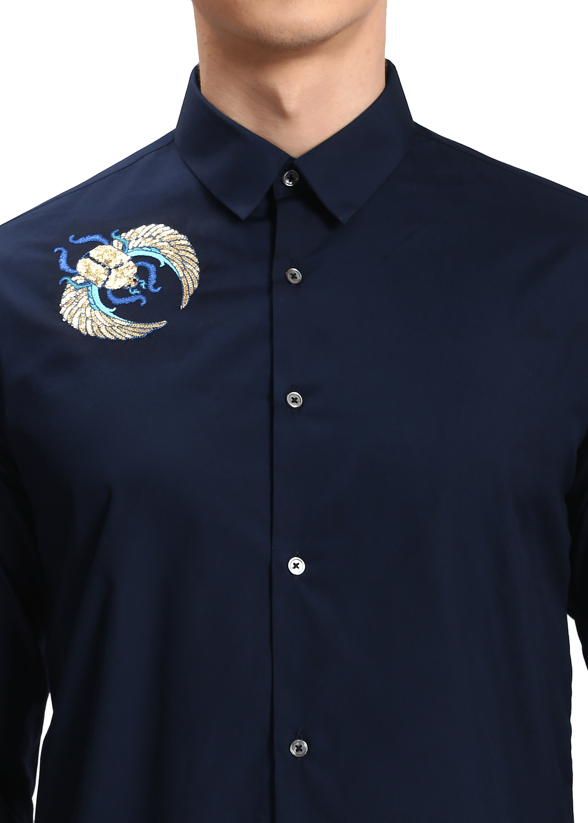 The Shoulder Sequin Scarab Shirt