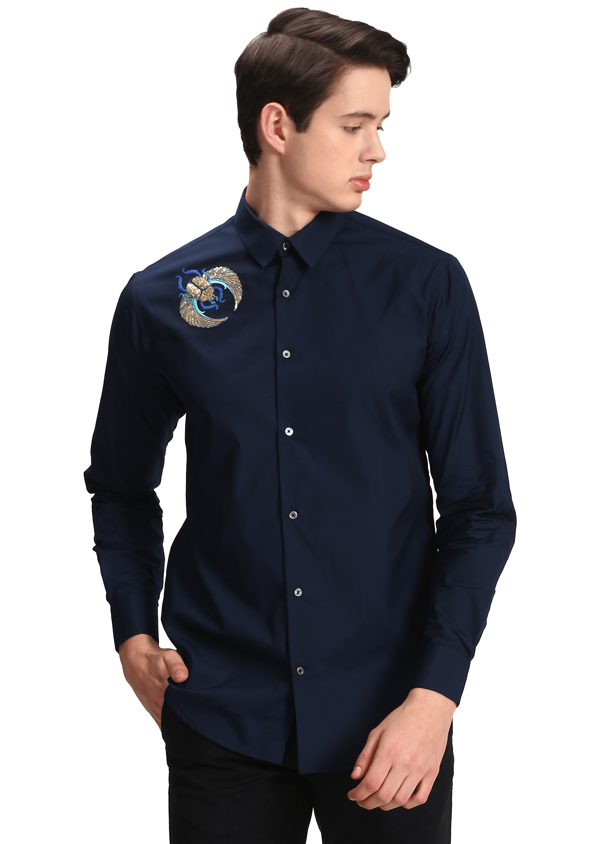 The Shoulder Sequin Scarab Shirt