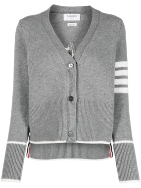 Thom Browne Sail Boat Cardigan Light Grey | Luxury and style at your fingertips