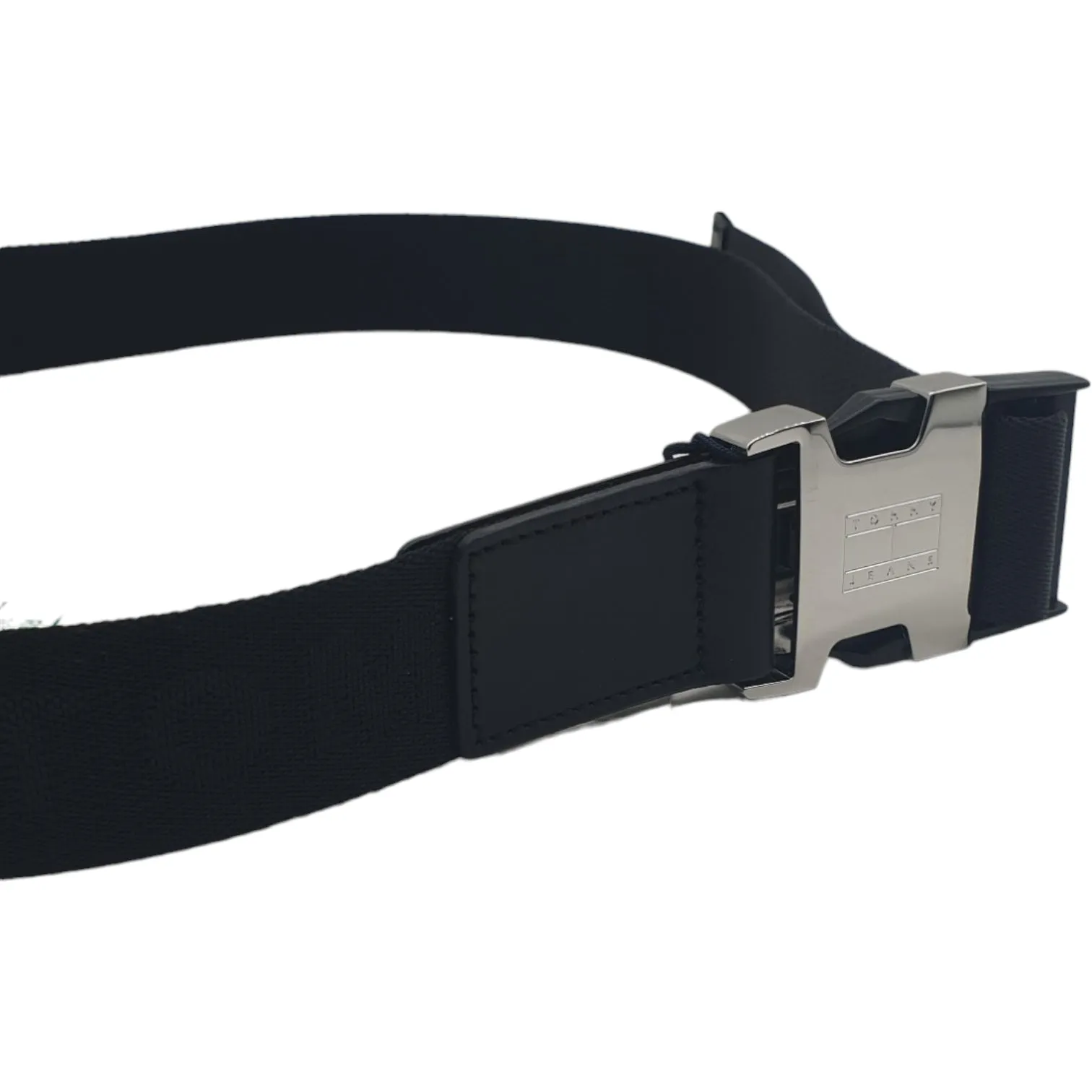 Tommy Jeans Black Webbing Click Lock Belt