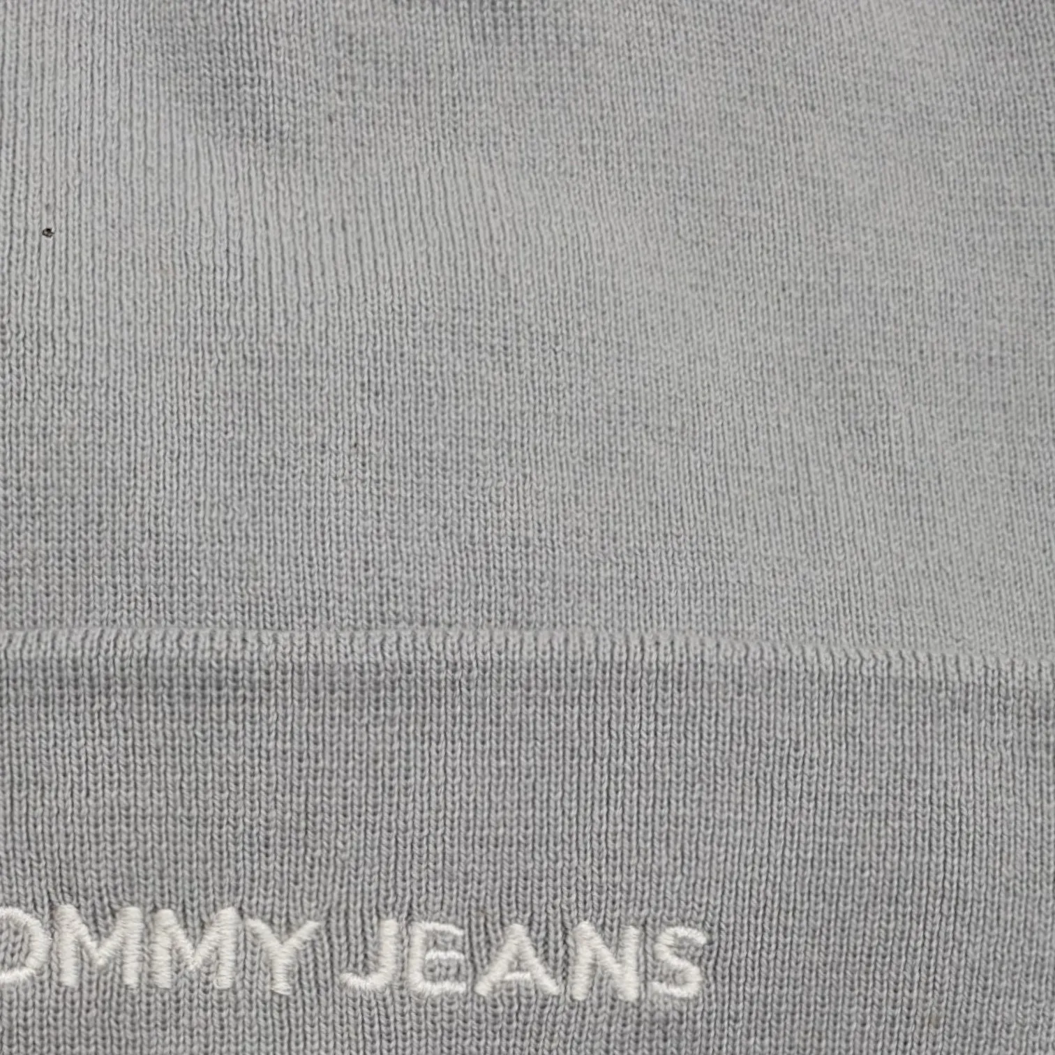 Tommy Jeans Grey Linear Logo Beanie