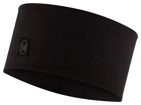 Unisex Buff Merino Wide Headband Black