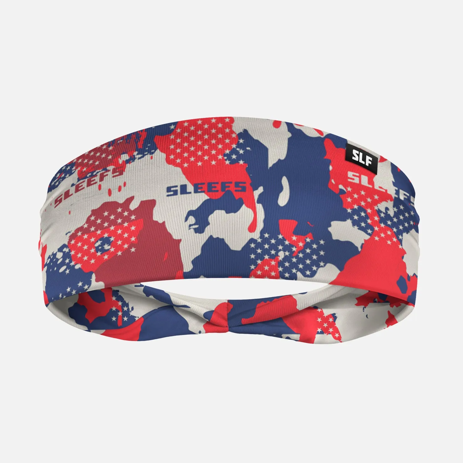 USA Camo Stars Muted Color Headband