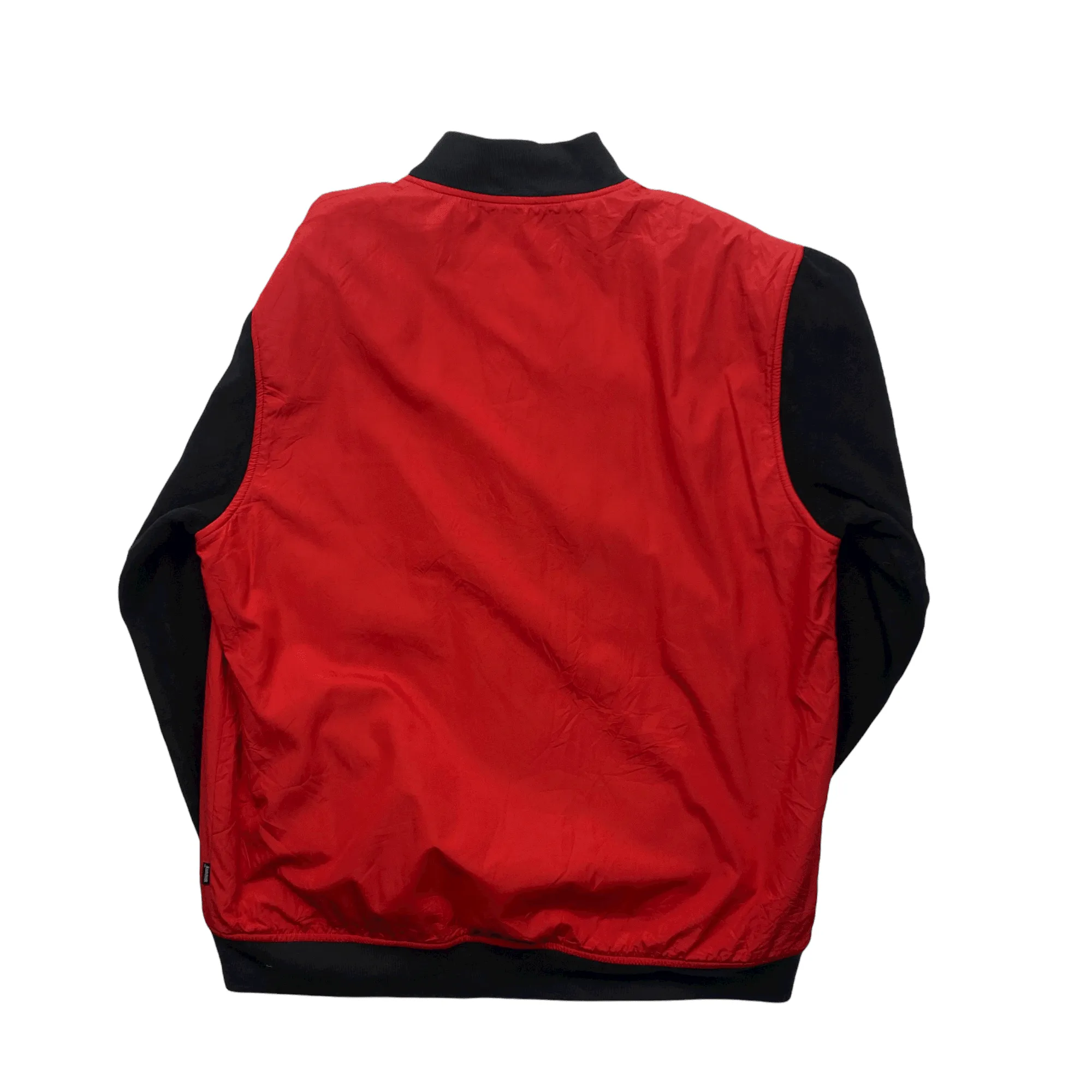 Vintage 90s Red + Black Stussy Varsity Jacket - Extra Large