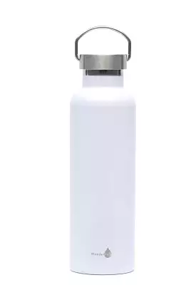 Wanderfull - 24oz Bottle White with Silver Top