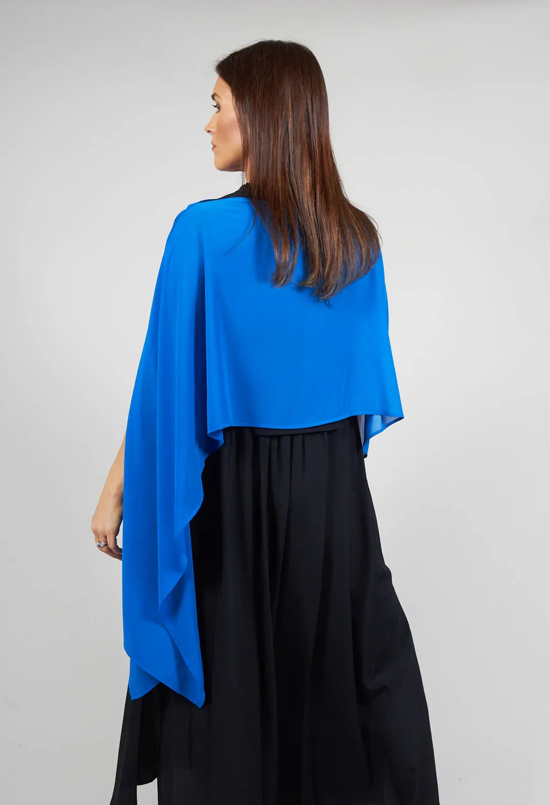 Waterfall Sleeve Cover Up in Supersonic Blue