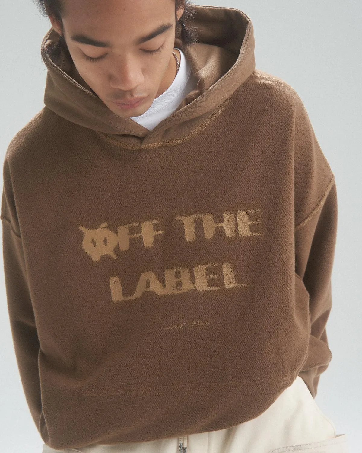 [Welcome Special] Off The Label brown reversible hoodie