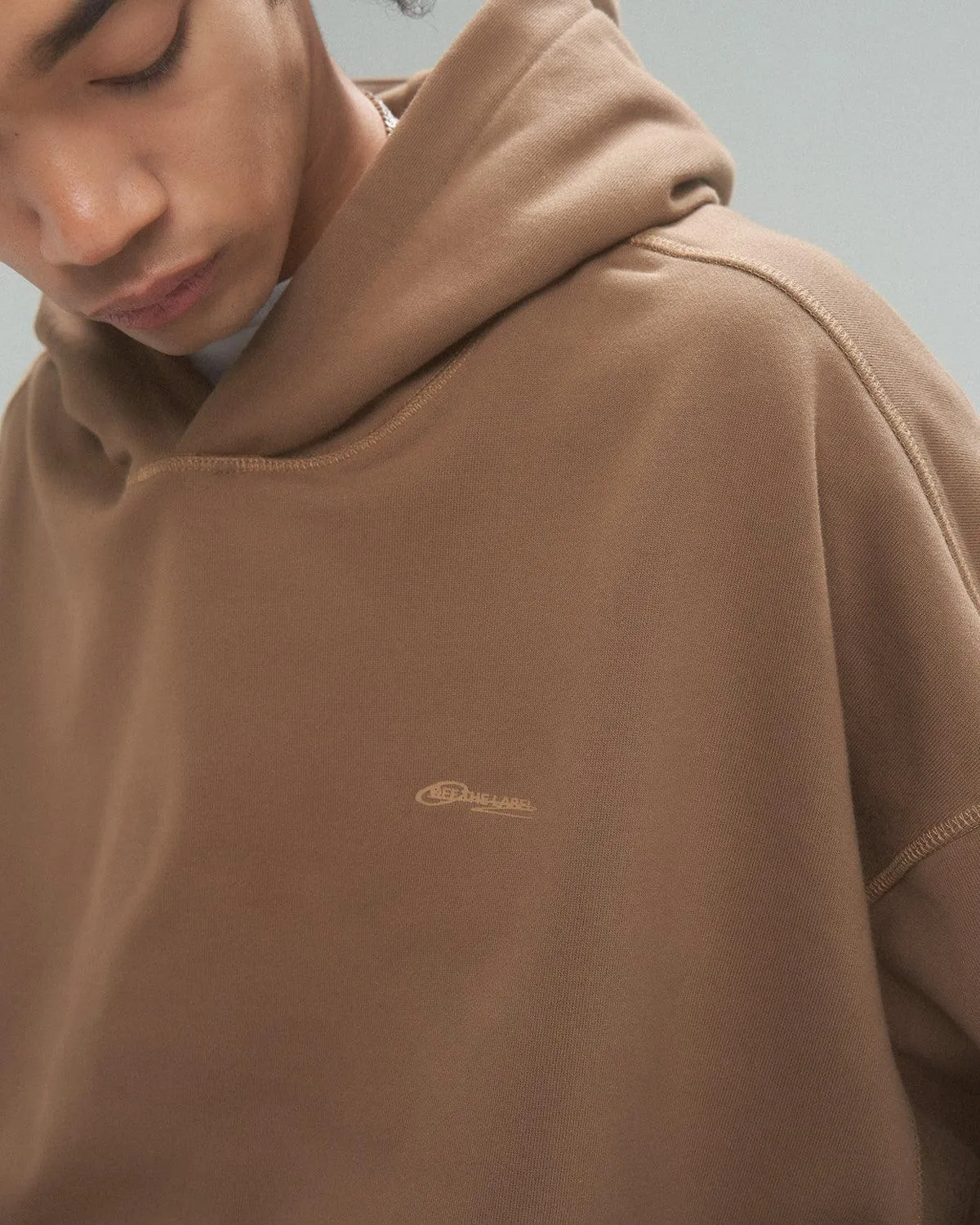 [Welcome Special] Off The Label brown reversible hoodie