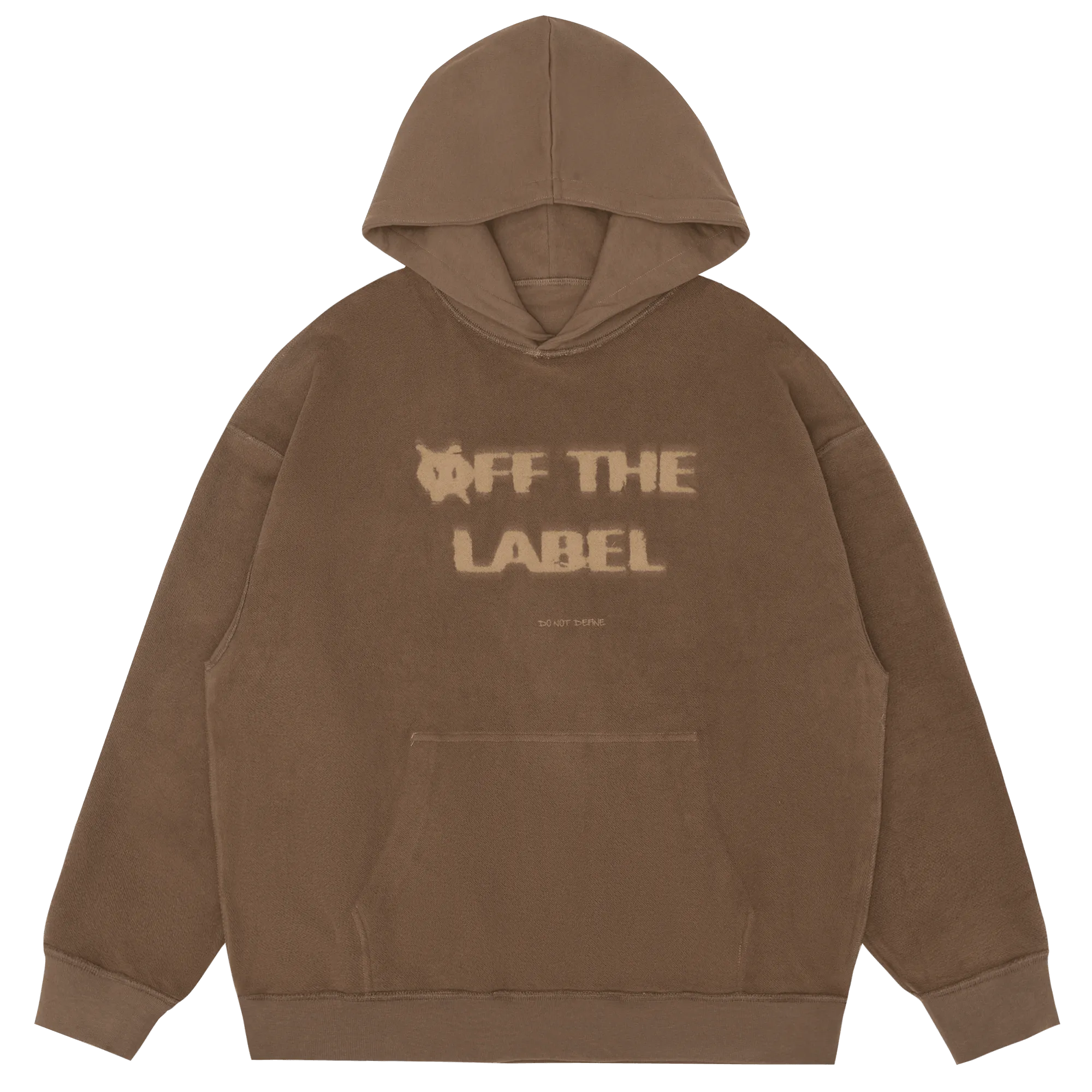 [Welcome Special] Off The Label brown reversible hoodie