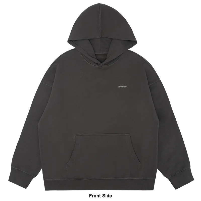 [Welcome Special] Off The Label steel grey reversible hoodie